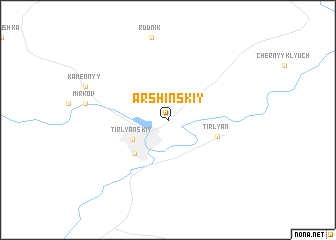 map of Arshinskiy