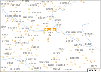 map of Arsići