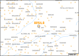 map of Ərsilǝ