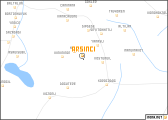 map of Arşinci