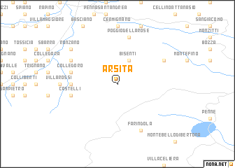 map of Arsita