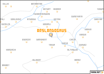 map of Arslandoğmuş