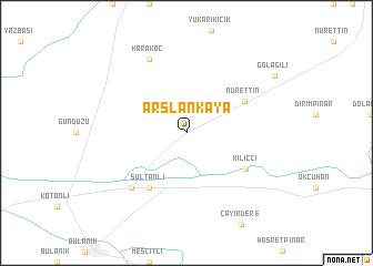 map of Arslankaya