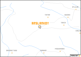 map of Arslanköy