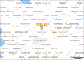 map of Årslev