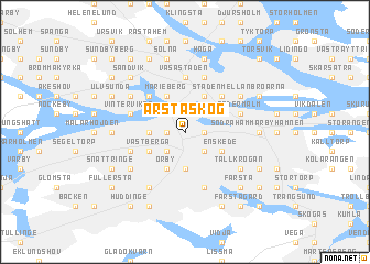 map of Årstaskog