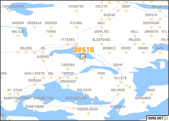 map of Ärsta