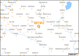 map of Artaiz