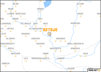 map of Artajo