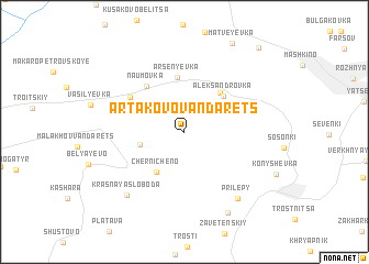 map of Artakovo-Vandarets