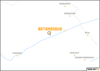 map of Artamonovo