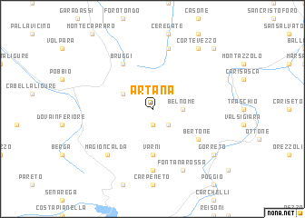 map of Artana