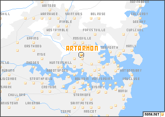 map of Artarmon