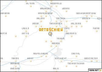 map of Artaschiew