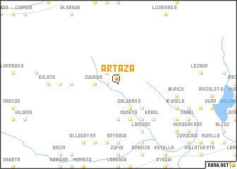 map of Artaza