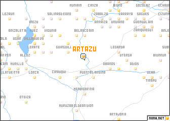 map of Artazu