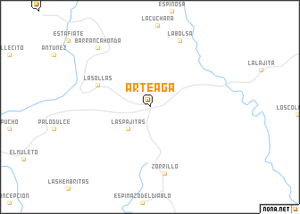 map of Arteaga