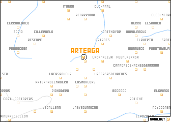 map of Arteaga