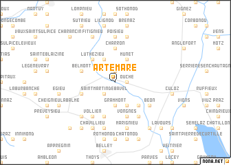 map of Artemare