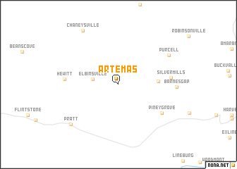 map of Artemas