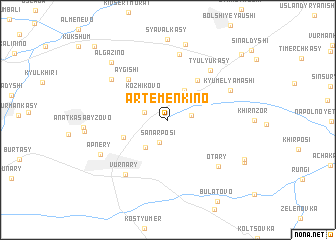 map of Artemen\