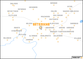 map of Artëmikha