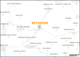 map of Artemivka