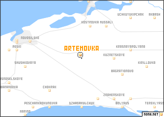 map of Artëmovka