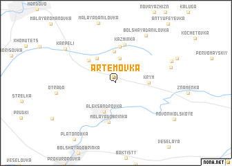 map of Artëmovka