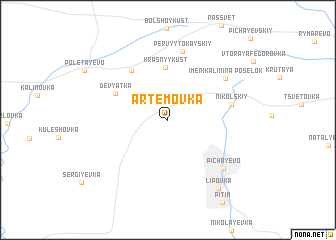 map of Artëmovka