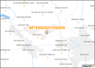 map of Artëmovskiy Rudnik