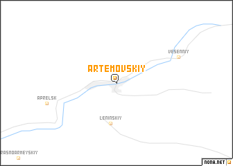 map of Artëmovskiy