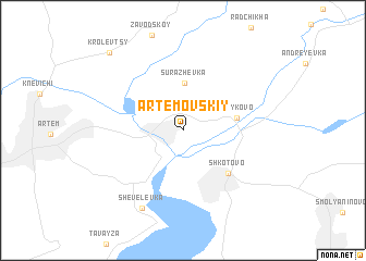 map of Artëmovskiy