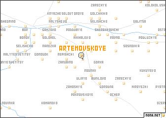 map of Artëmovskoye