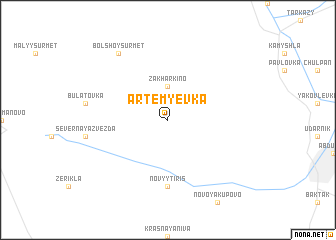 map of Artem\
