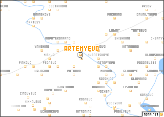 map of Artem\