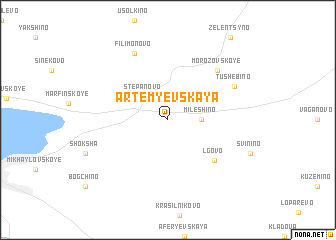 map of Artem\