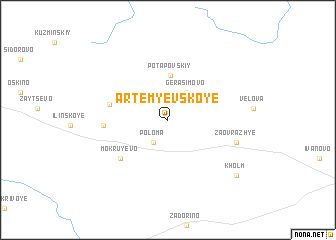 map of Artem\