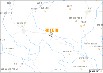 map of Arteni