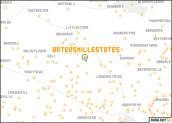 map of Arters Mill Estates