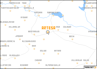 map of Artesa