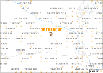 map of Artesgrün