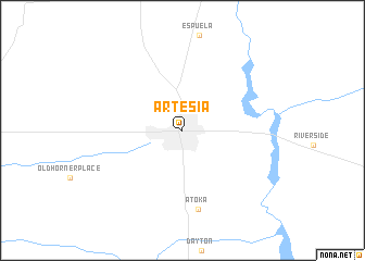 map of Artesia