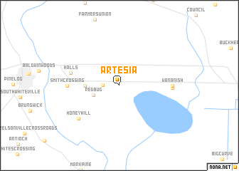 map of Artesia