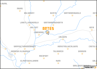 map of Artés