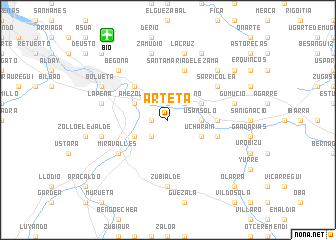 map of Arteta