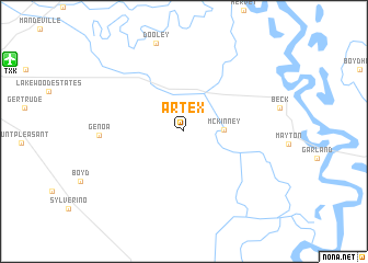 map of Artex