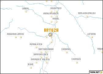 map of Arteza