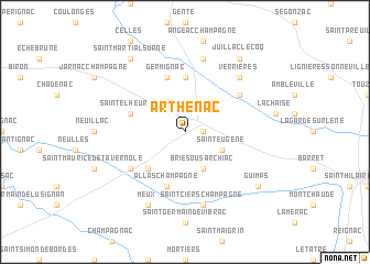 map of Arthenac