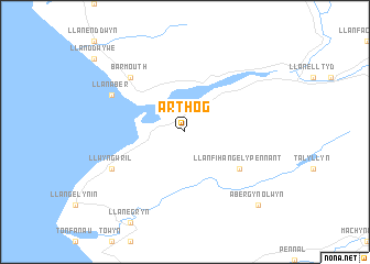 map of Arthog